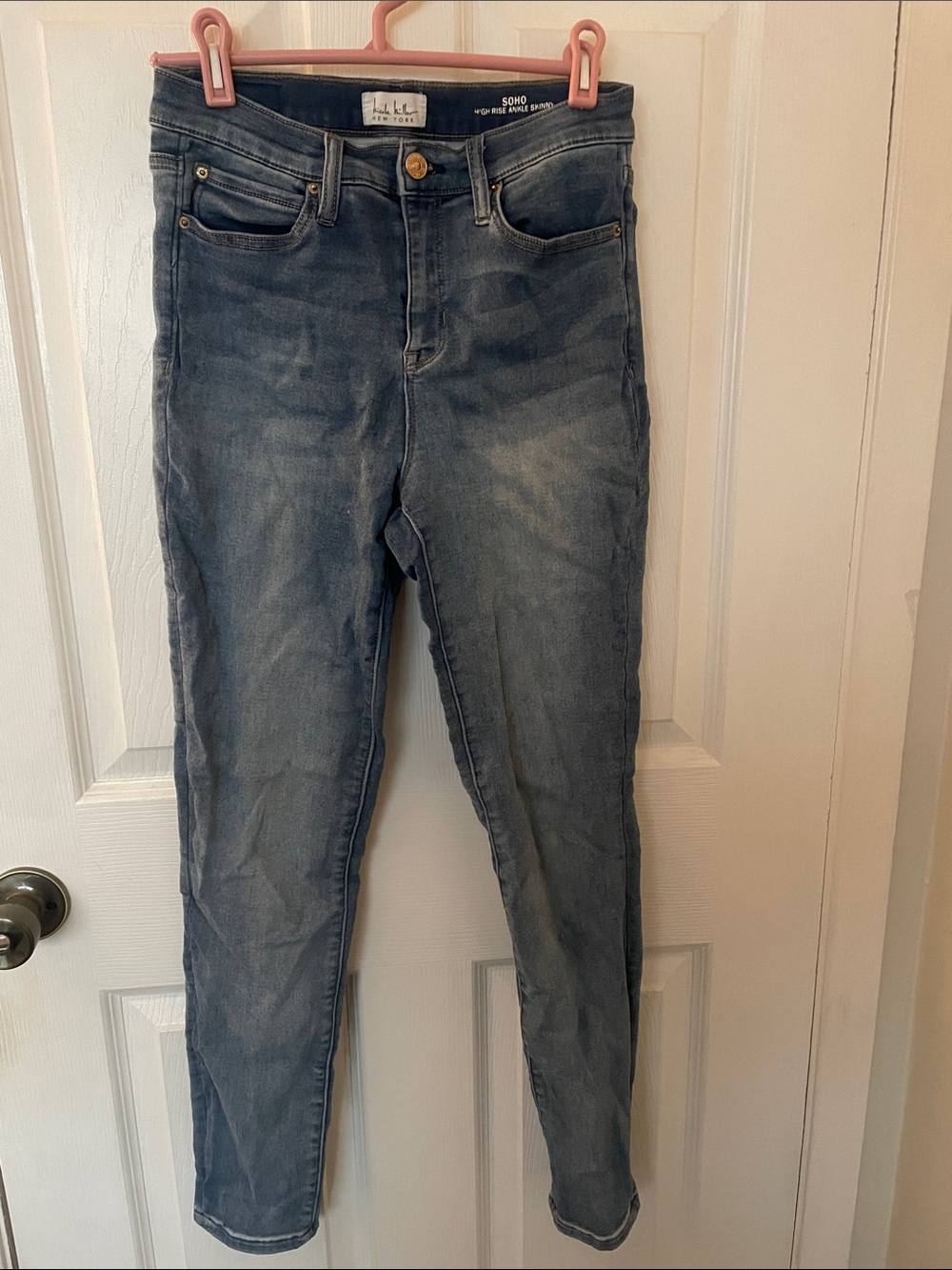Nicole Miller Skinny Jeans in Washed Blue Denim